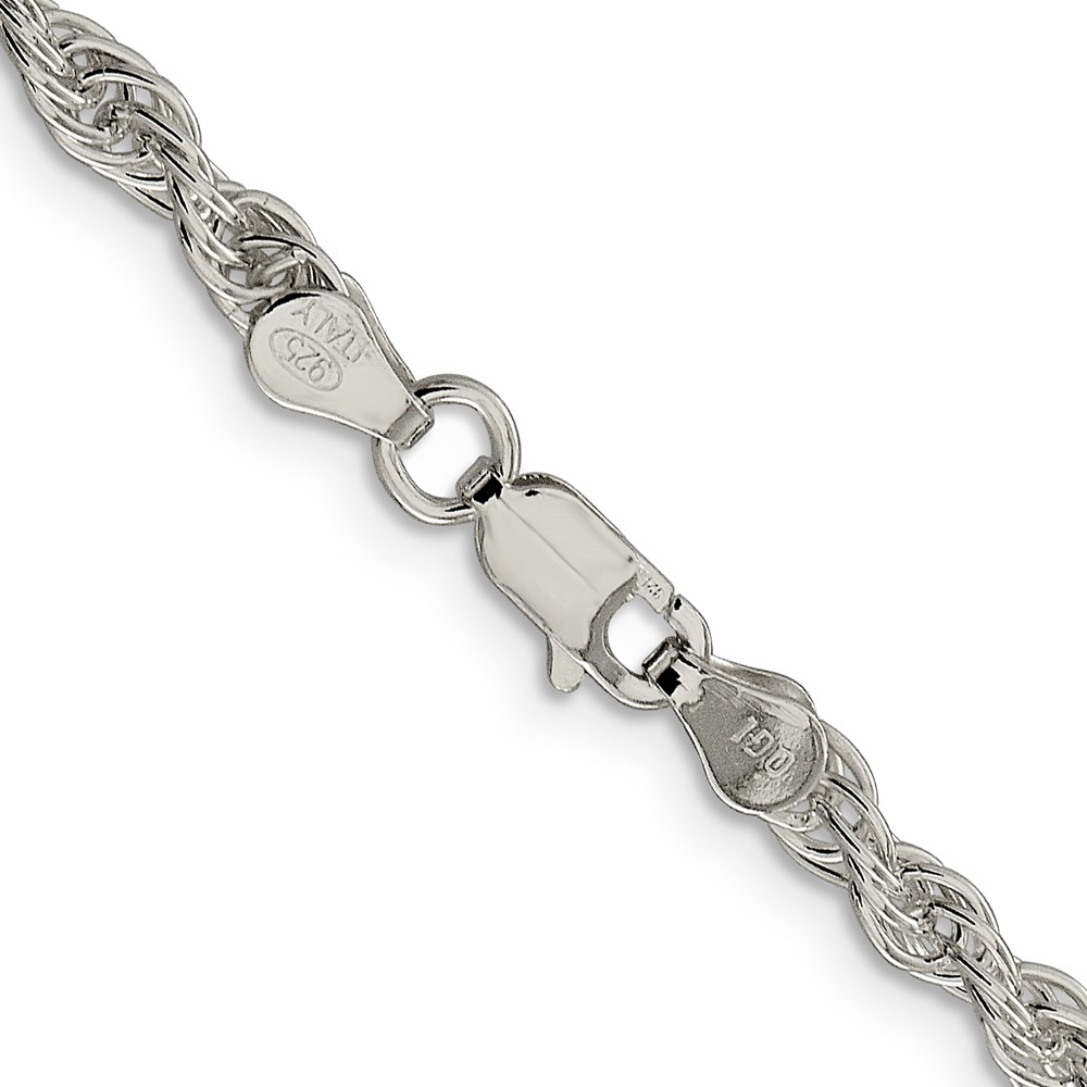 Sterling Silver 3.8mm Loose Rope Chain (QFC208-20)