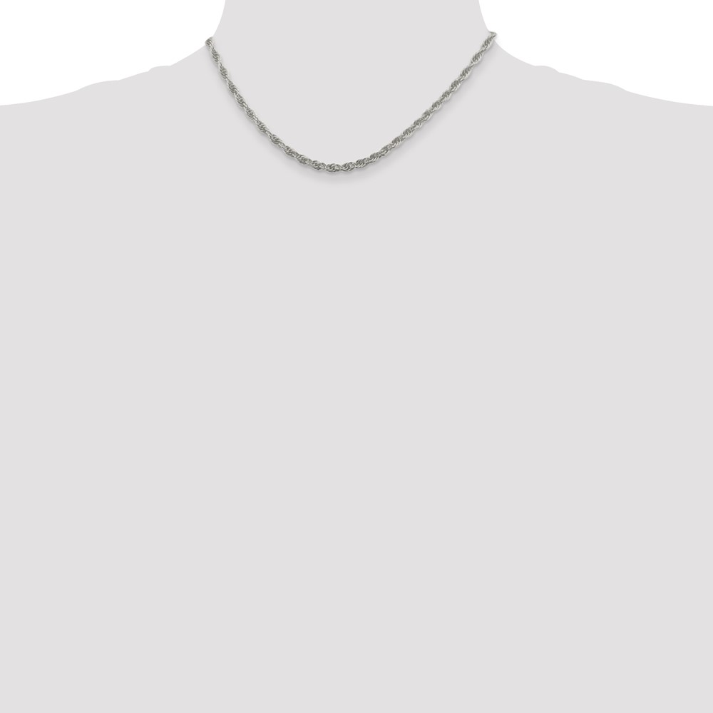 Sterling Silver 3.8mm Loose Rope Chain (QFC208-16)