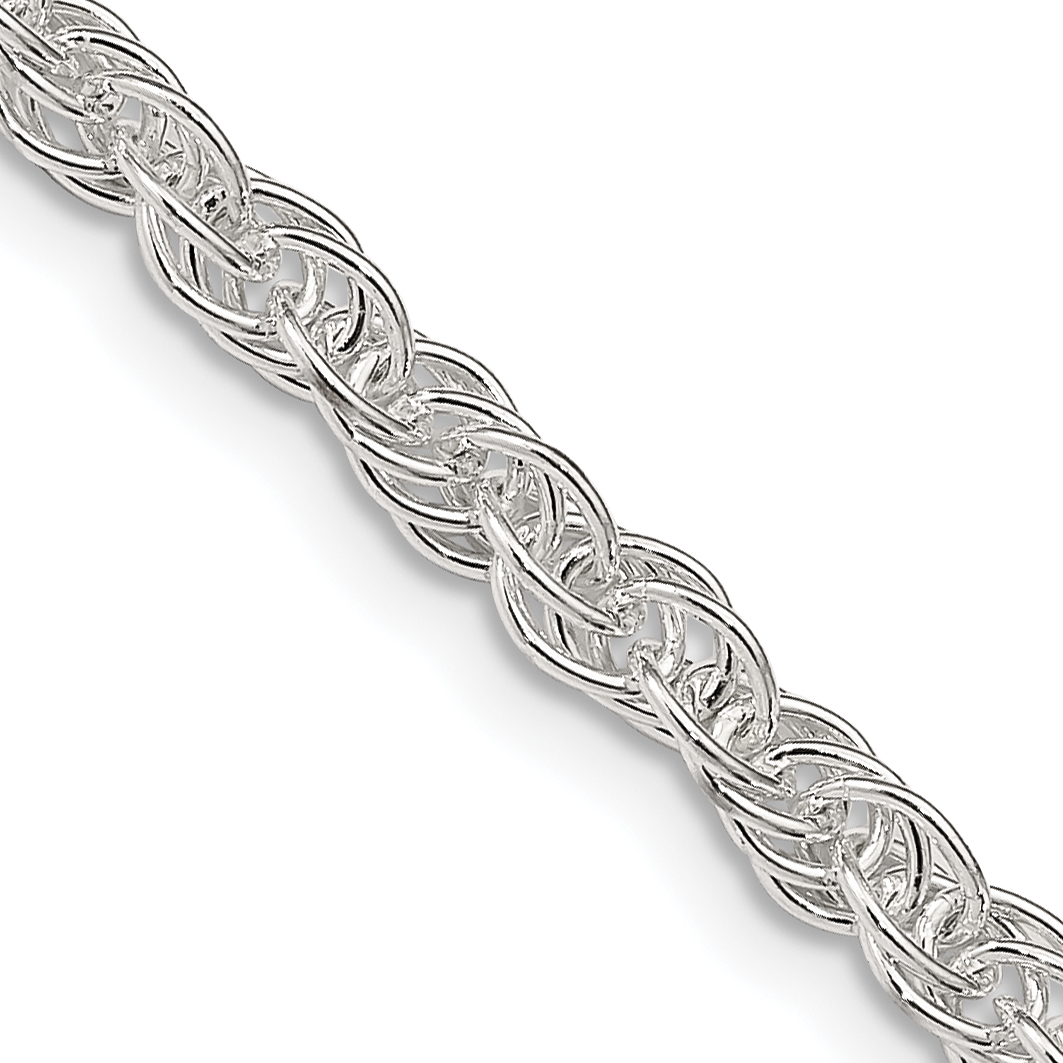 Sterling Silver 3.8mm Loose Rope Chain (QFC208-18)