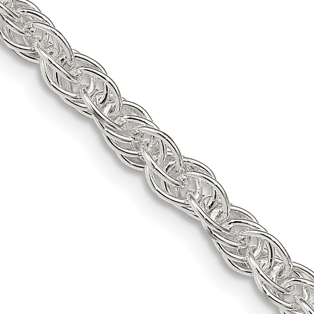 Sterling Silver 3.8mm Loose Rope Chain (QFC208-18)