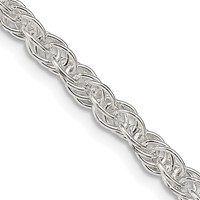 Sterling Silver 3.8mm Loose Rope Chain view 1