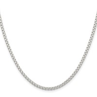Sterling Silver 2.6mm Round Box Chain view 2