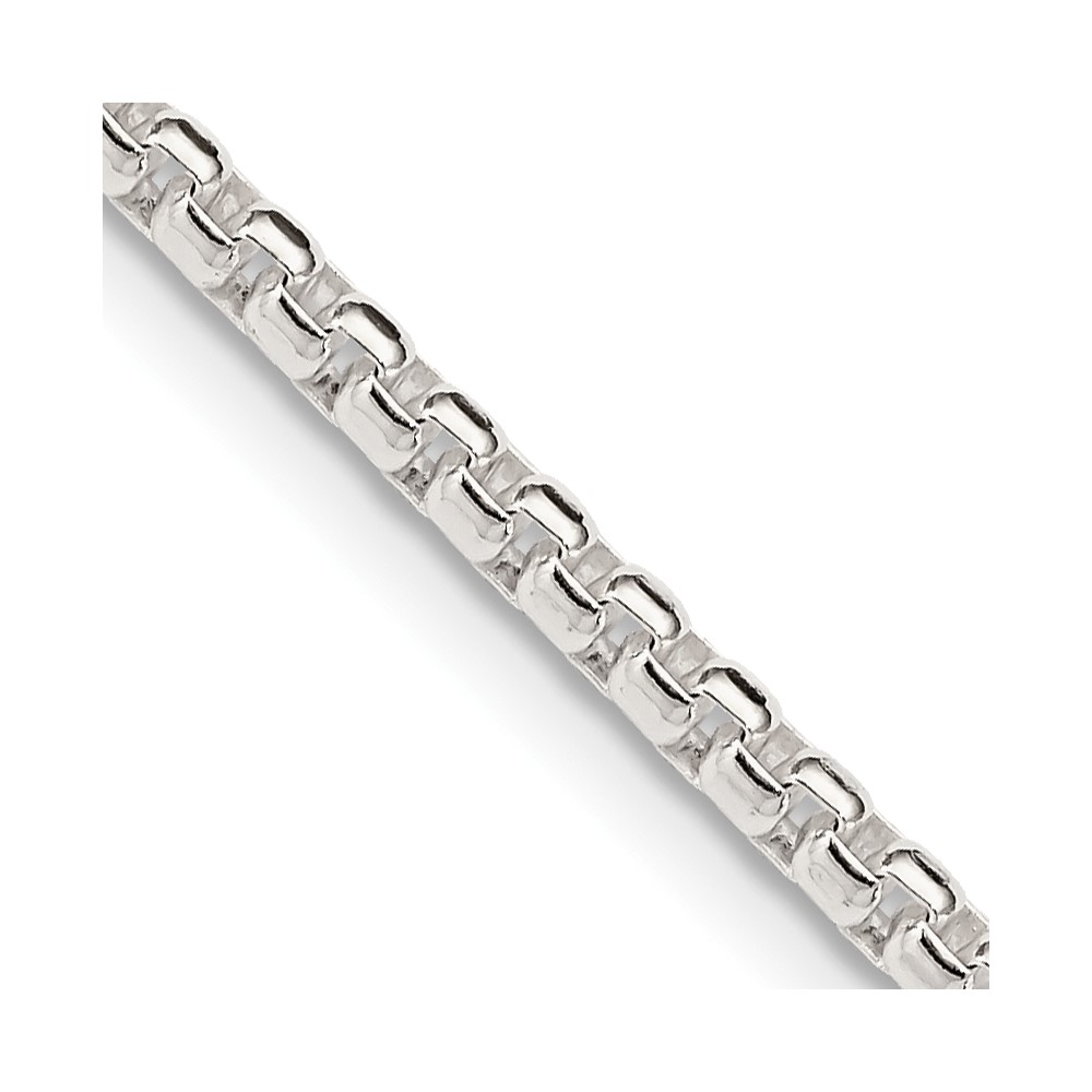 Sterling Silver 2.6mm Round Box Chain (QFC214-18)