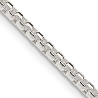 Sterling Silver 2.6mm Round Box Chain view 1