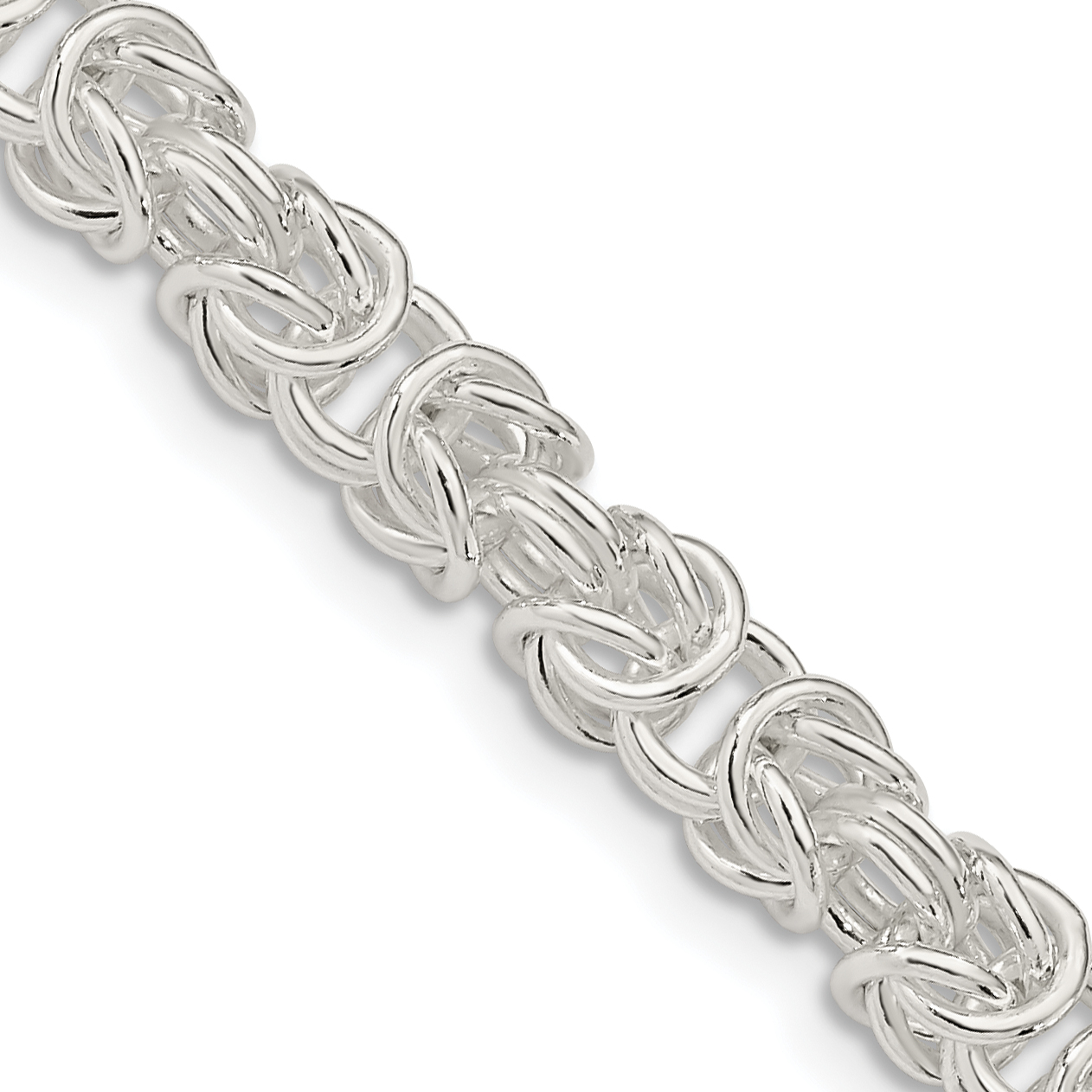 Sterling Silver 5.5mm Rounded Byzantine Chain (QFC222-18)