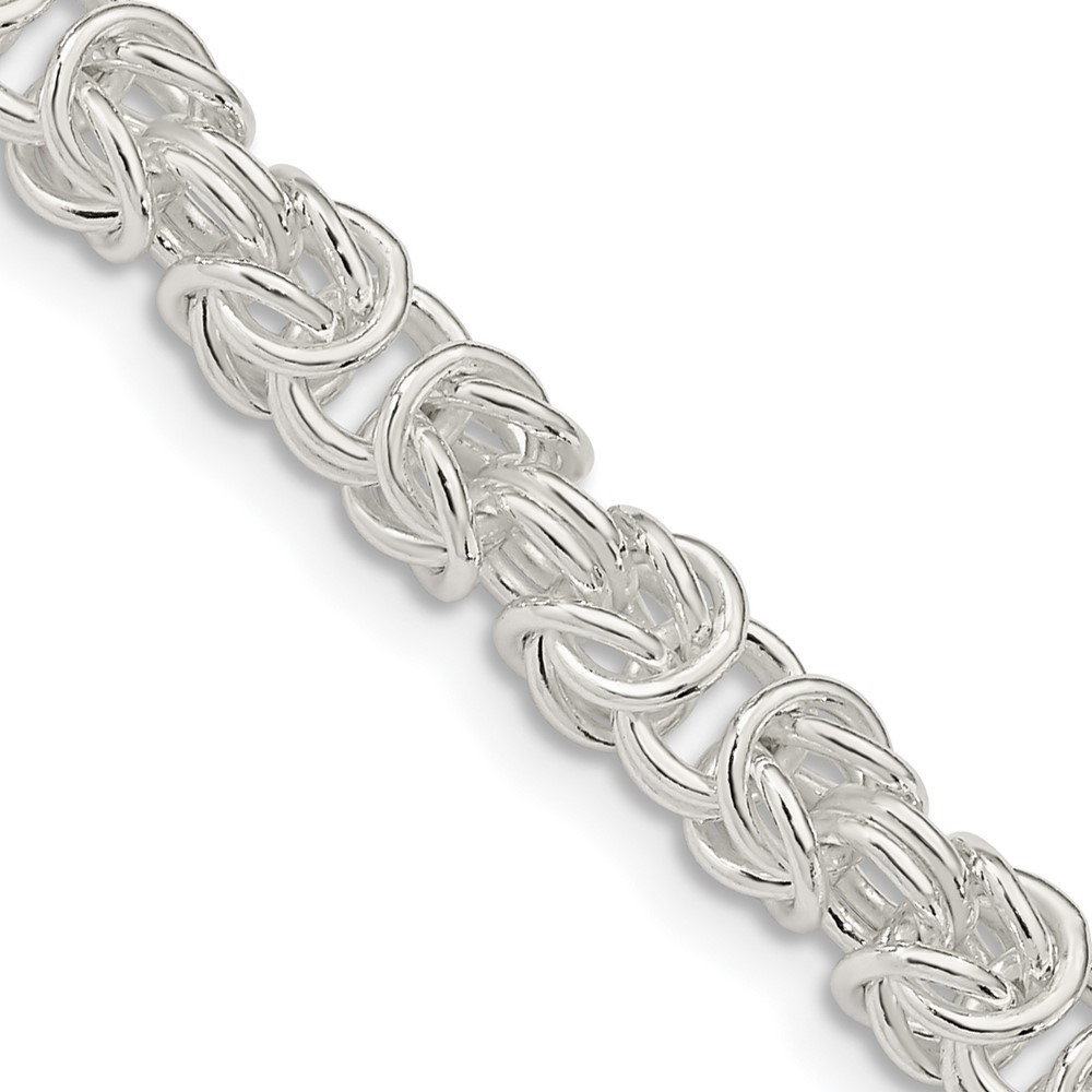 Sterling Silver 5.5mm Rounded Byzantine Chain (QFC222-18)