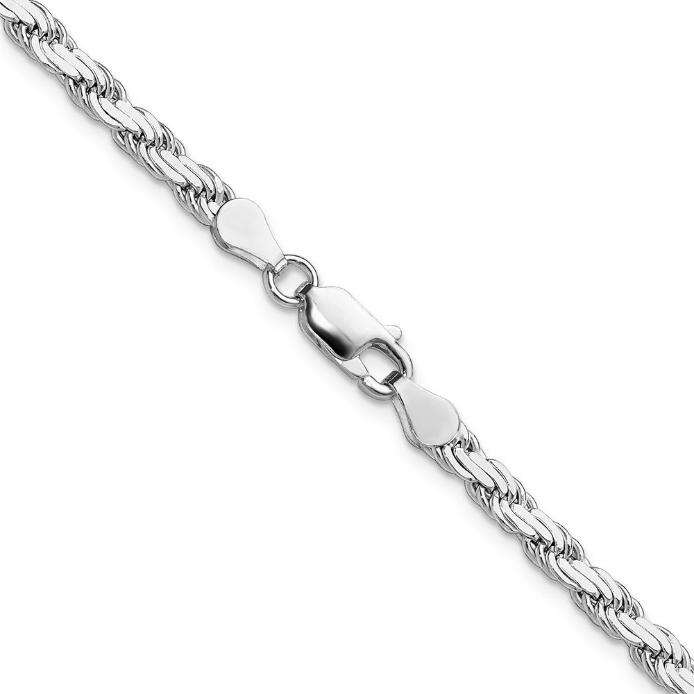 Sterling Silver 3.65mm Flat Rope Chain (QFC223-24)