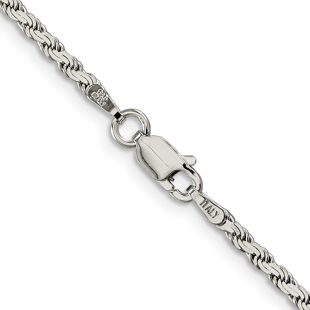 Sterling Silver 2.25mm Flat Rope Chain (QFC23-16)