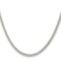 Sterling Silver 3mm Square Spiga Chain view 2