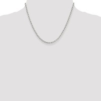 Sterling Silver 3mm Square Spiga Chain view 4