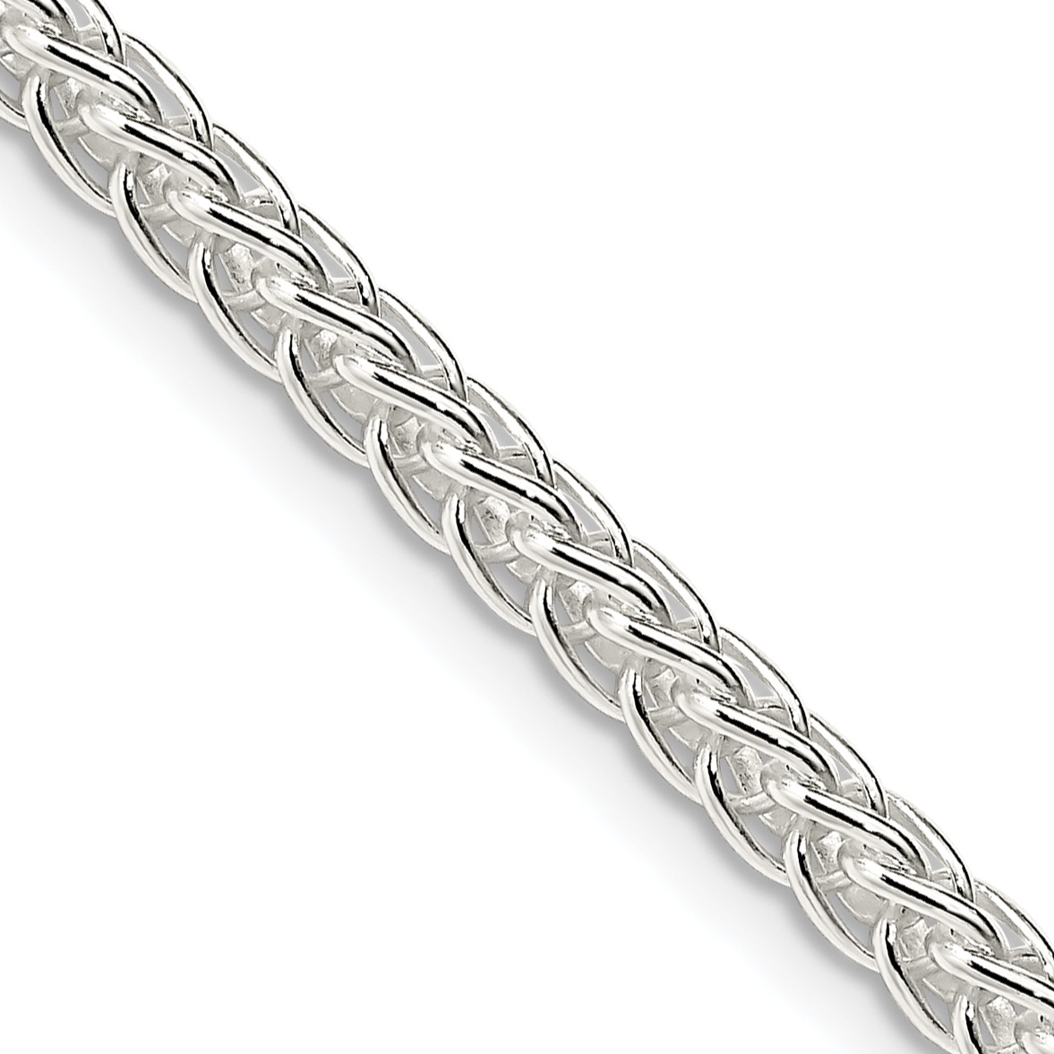 Sterling Silver 3mm Square Spiga Chain (QFC32-18)