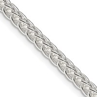 Sterling Silver 3mm Square Spiga Chain view 1