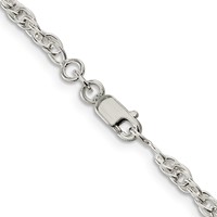 Sterling Silver 2.75mm Loose Rope Chain view 3