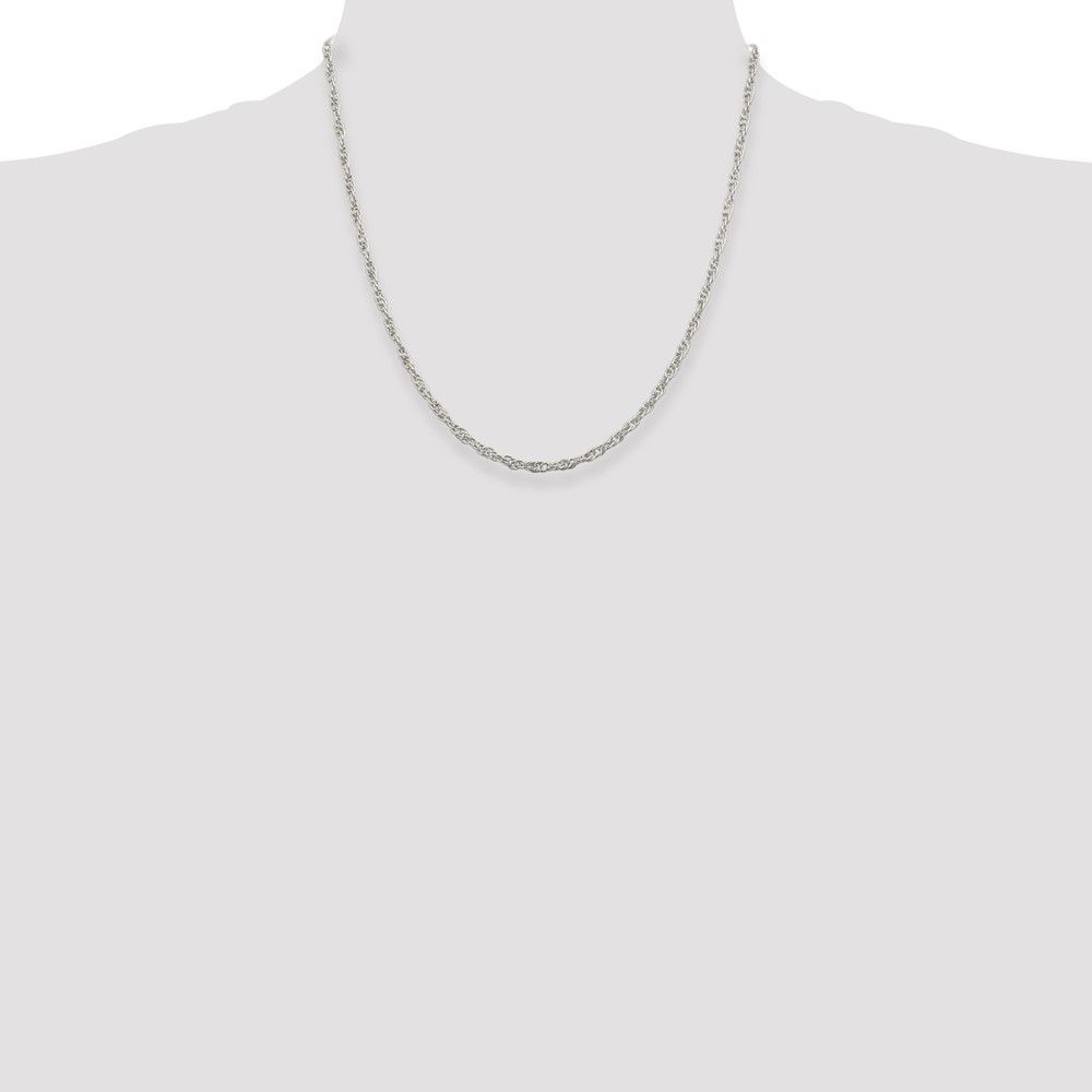 Sterling Silver 2.75mm Loose Rope Chain (QFC44-20)