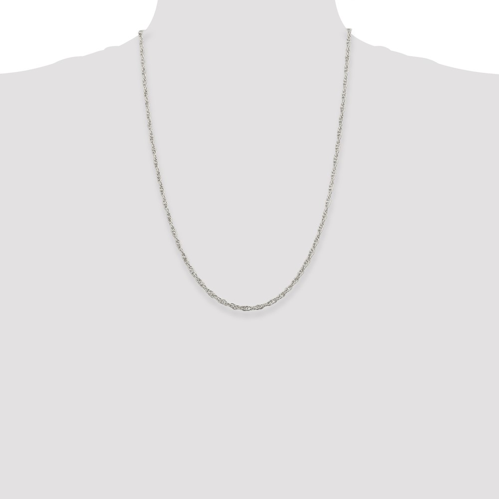 Sterling Silver 2.75mm Loose Rope Chain (QFC44-24)
