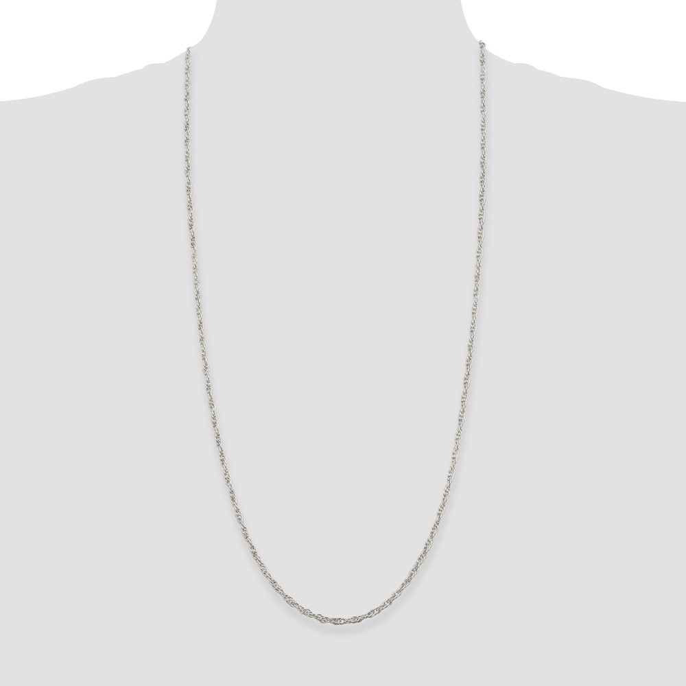 Sterling Silver 2.75mm Loose Rope Chain (QFC44-30)