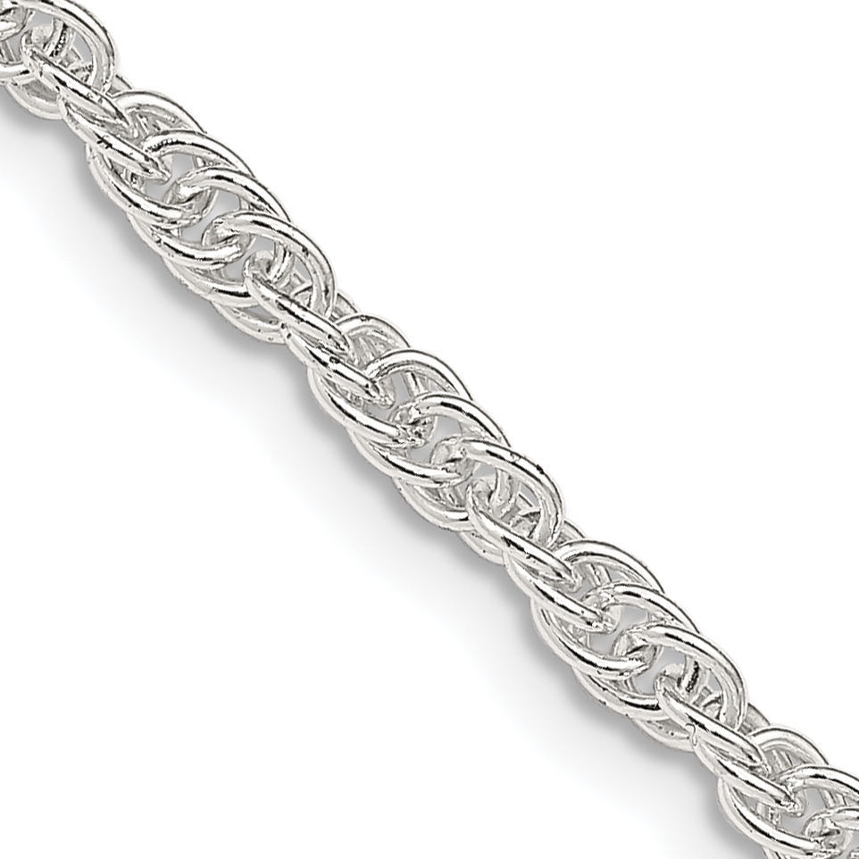 Sterling Silver 2.75mm Loose Rope Chain (QFC44-16)