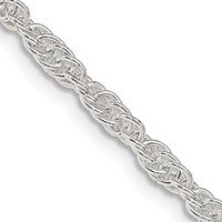 Sterling Silver 2.75mm Loose Rope Chain view 1