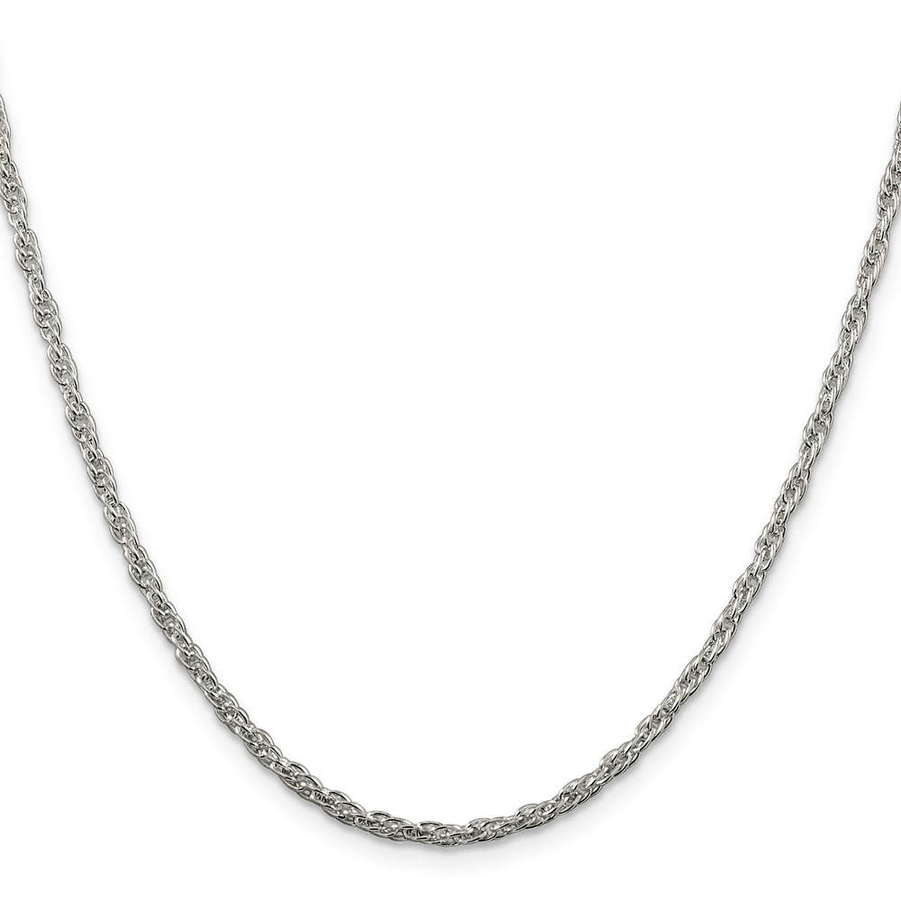 Sterling Silver 2.5mm Loose Rope Chain (QFC45-24)