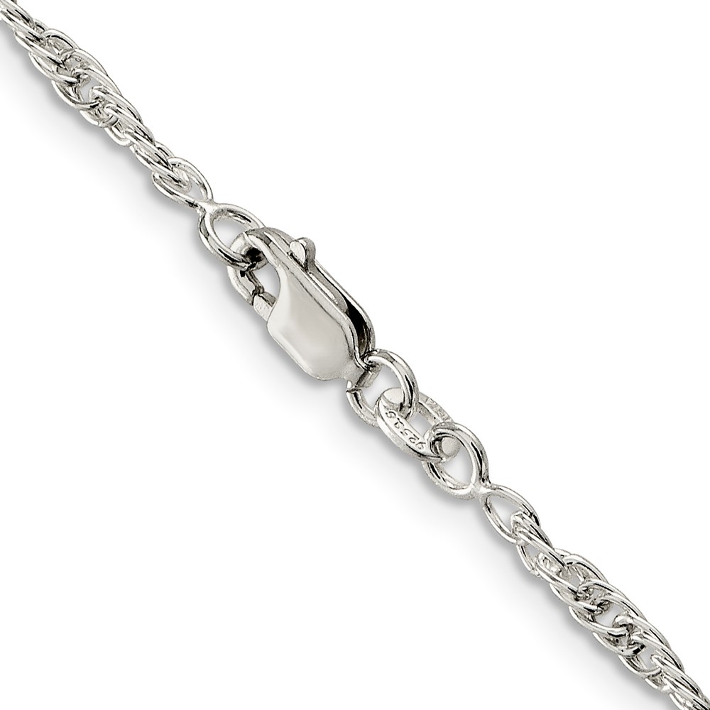 Sterling Silver 2.5mm Loose Rope Chain (QFC45-24)