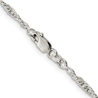 Sterling Silver 2.5mm Loose Rope Chain view 3
