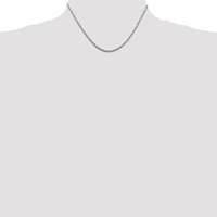 Sterling Silver 2.5mm Loose Rope Chain view 4