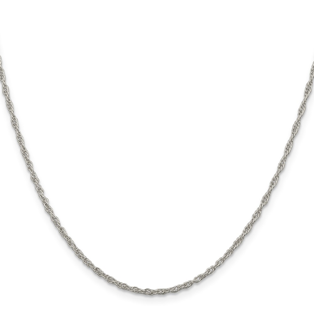Sterling Silver 1.95mm Loose Rope Chain w/4in ext. (QFC46E-22)