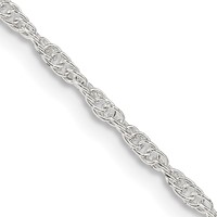 Sterling Silver 1.95mm Loose Rope Chain view 1