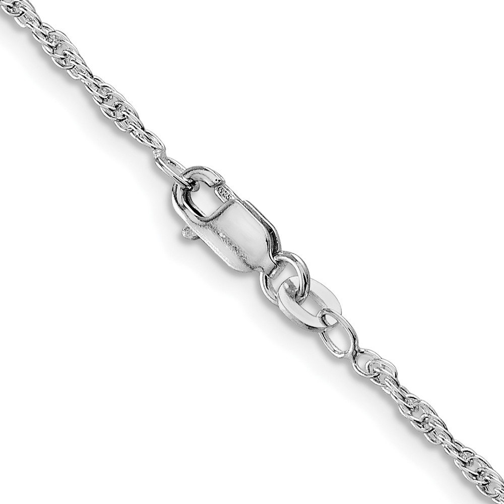 Sterling Silver Rhodium-plated 2mm Loose Rope Chain (QFC46R-20)