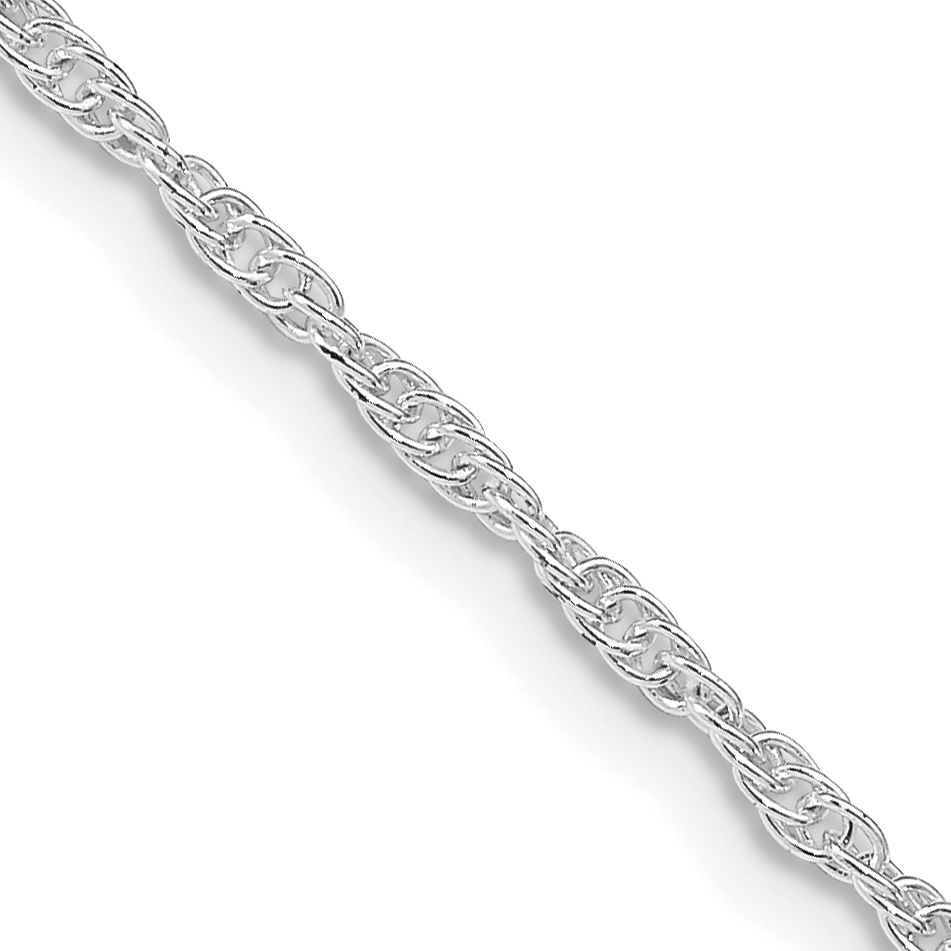Sterling Silver Rhodium-plated 2mm Loose Rope Chain (QFC46R-16)