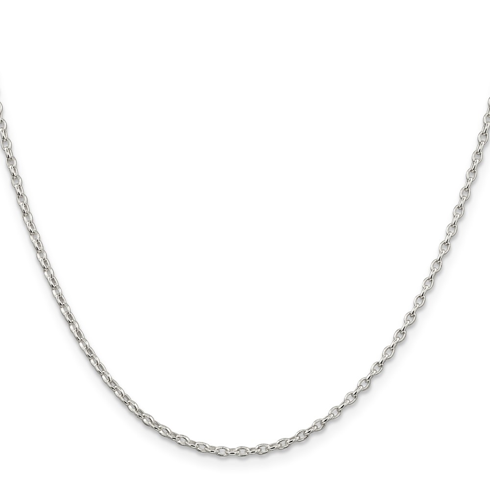 Sterling Silver 1.6mm Oval Fancy Rolo Chain (QFC47-16)