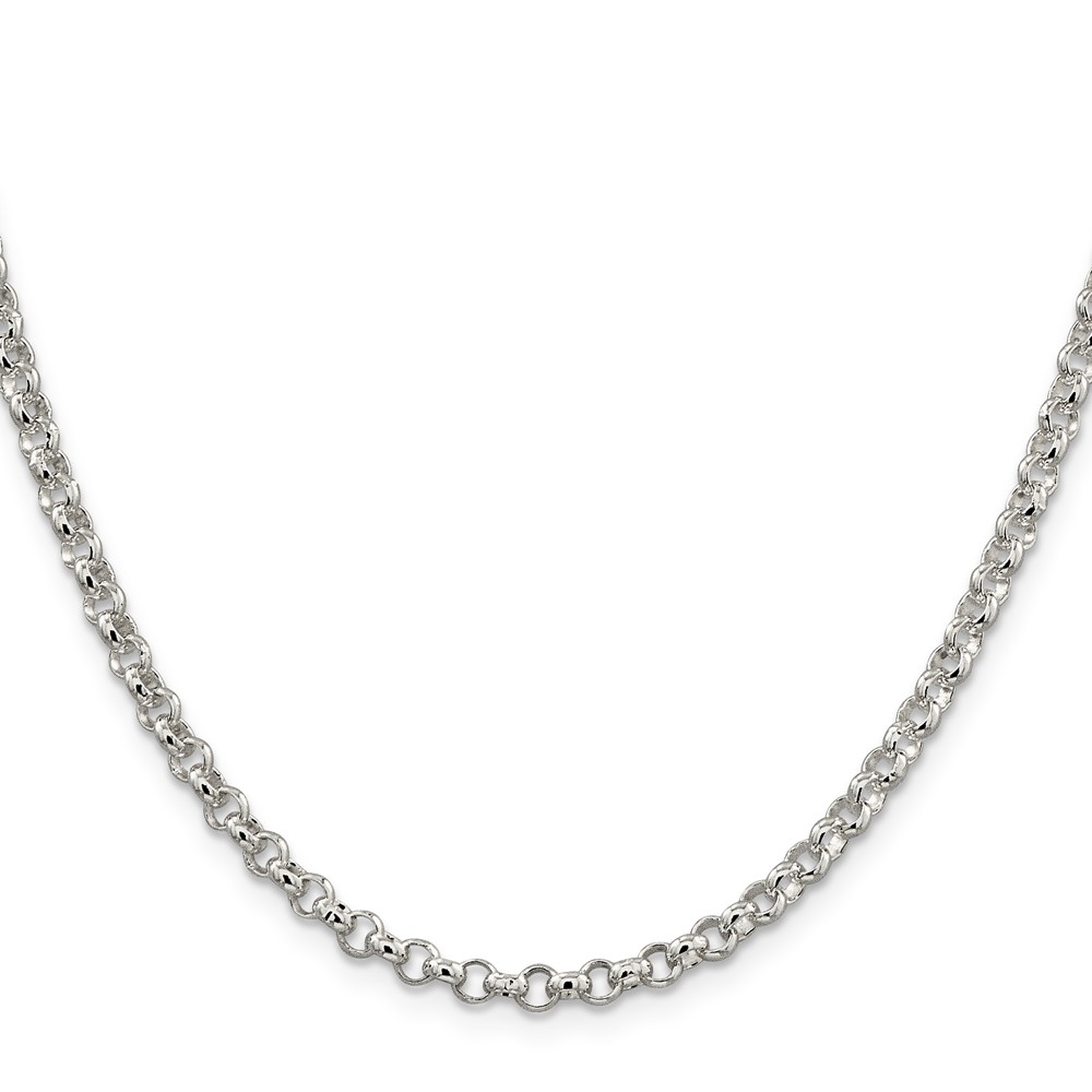 Sterling Silver 4mm Rolo Chain (QFC5-24)