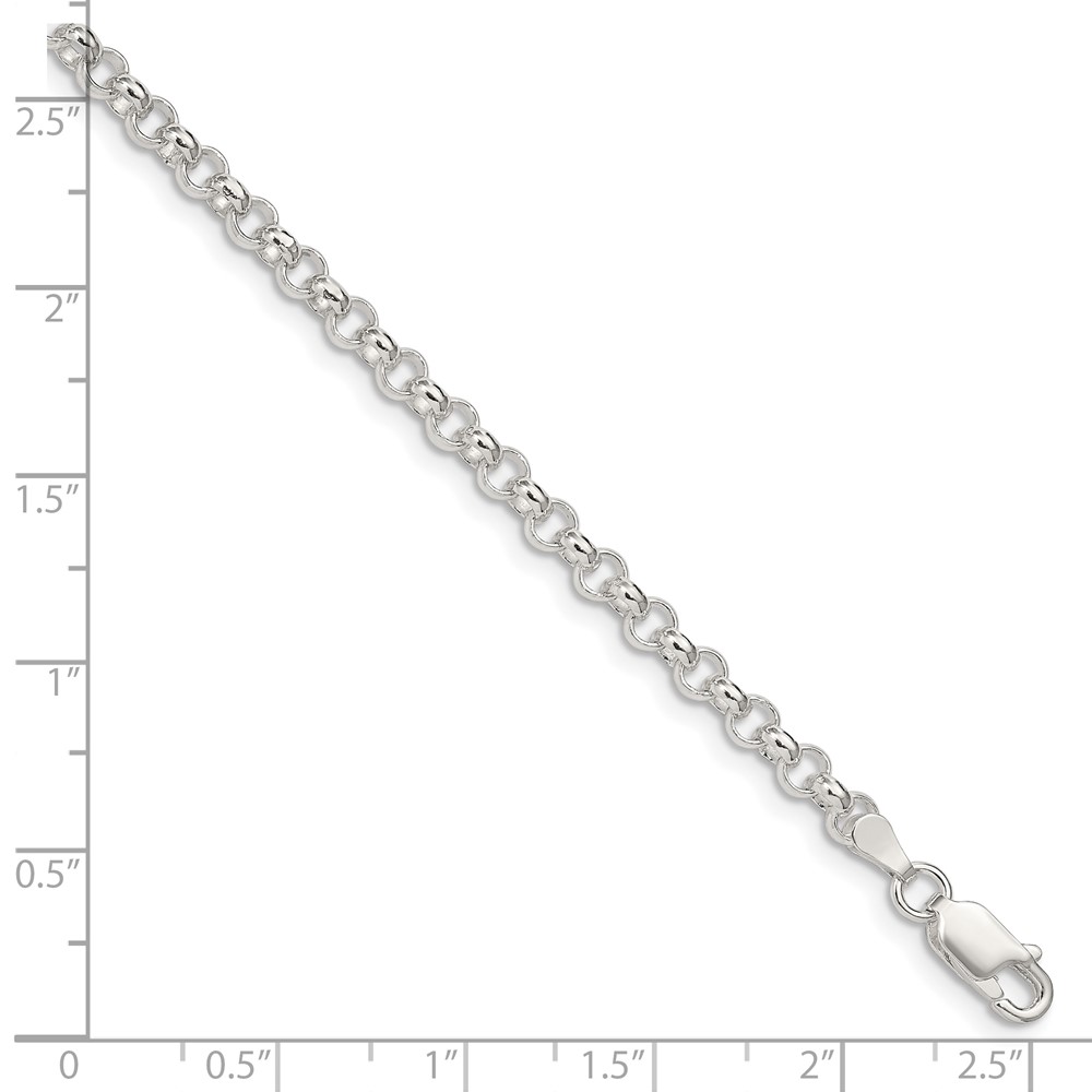 Sterling Silver 4mm Rolo Chain (QFC5-7.5)