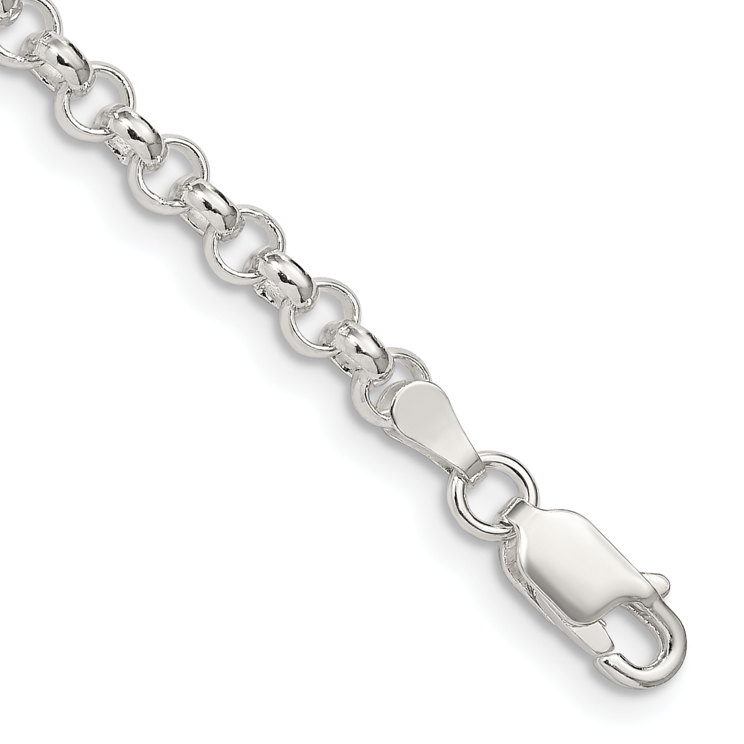 Sterling Silver 4mm Rolo Chain (QFC5-8)
