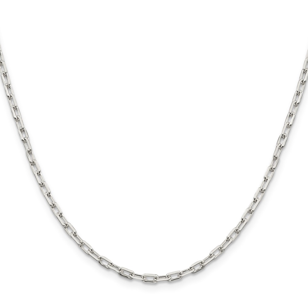 Sterling Silver 2.75mm Elongated Open Link Chain (QFC52-26)