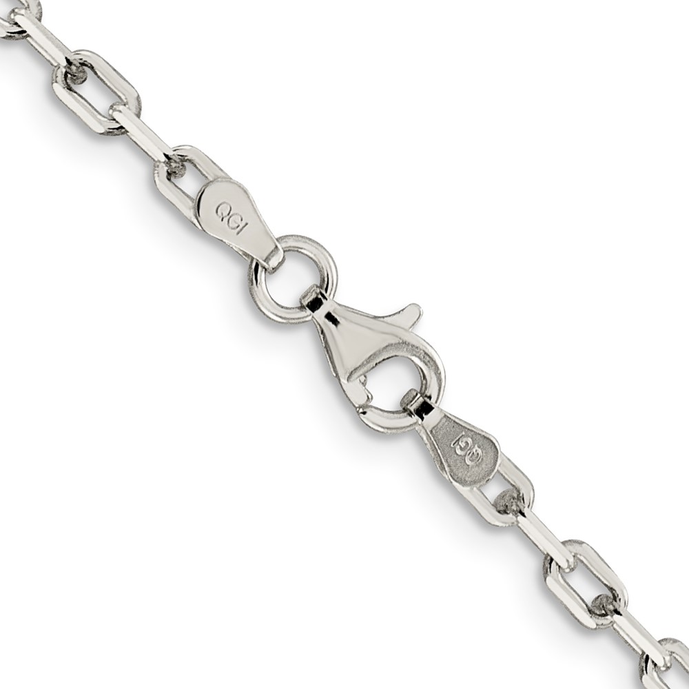 Sterling Silver 2.75mm Elongated Open Link Chain (QFC52-26)