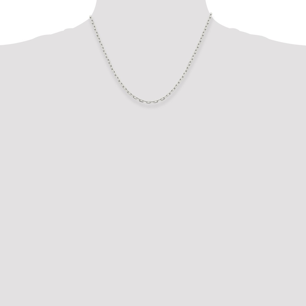 Sterling Silver 2.75mm Elongated Open Link Chain (QFC52-18)