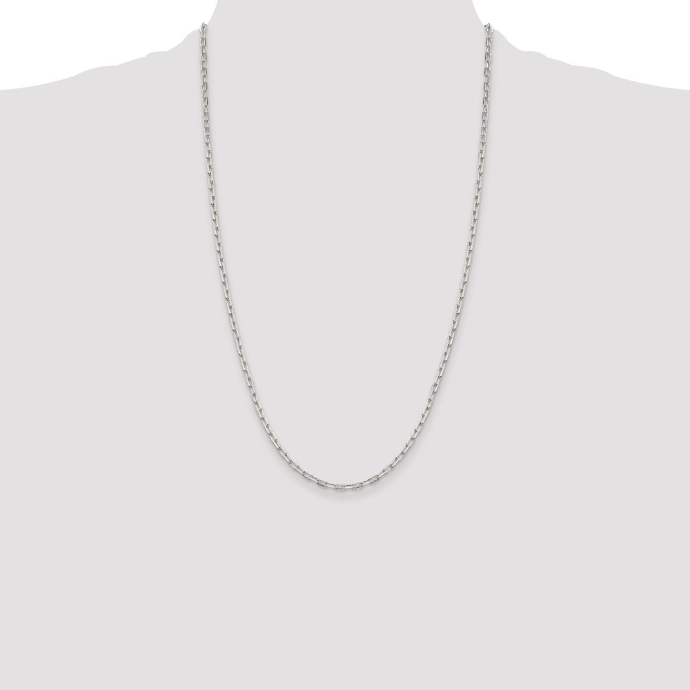 Sterling Silver 2.75mm Elongated Open Link Chain (QFC52-26)