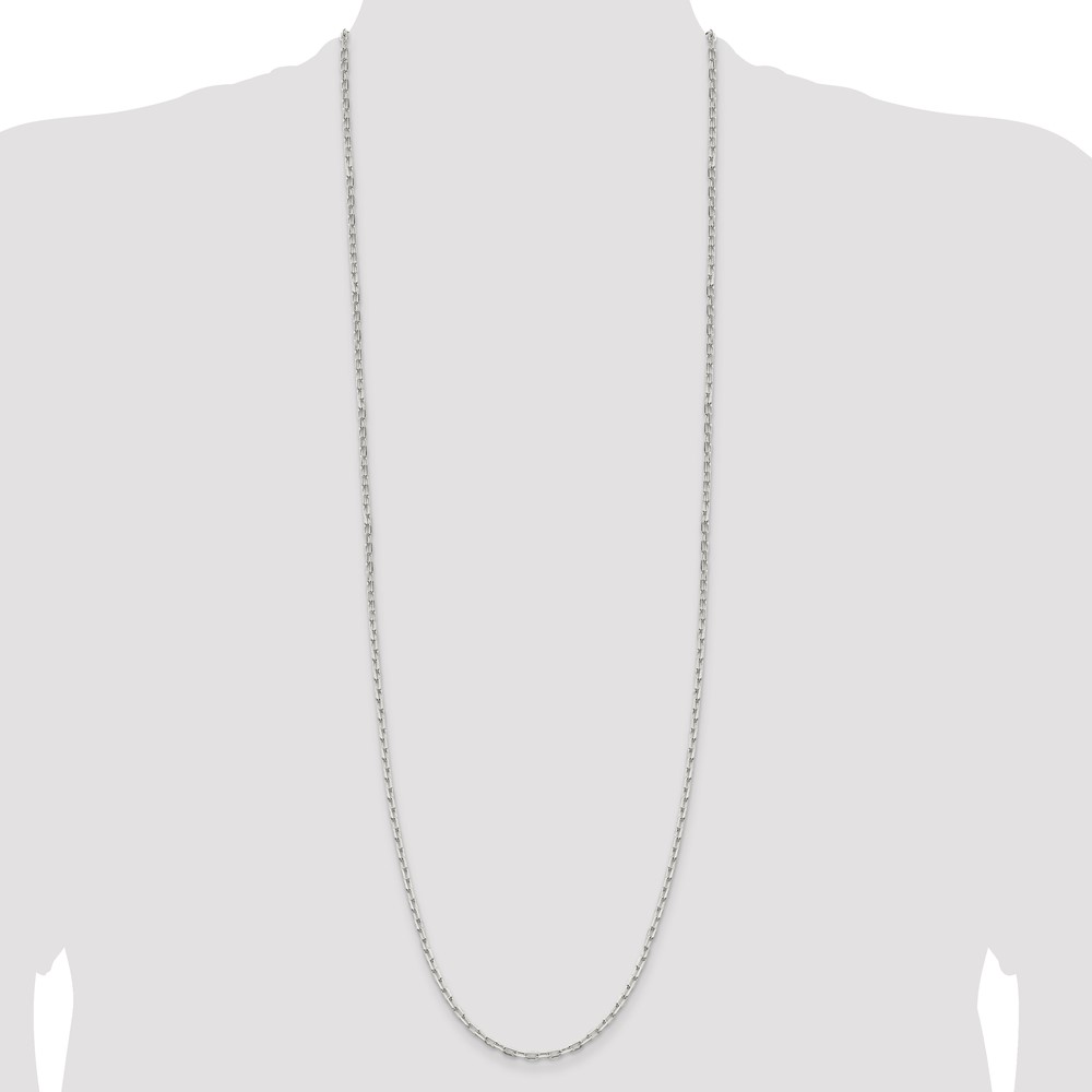 Sterling Silver 2.75mm Elongated Open Link Chain (QFC52-36)