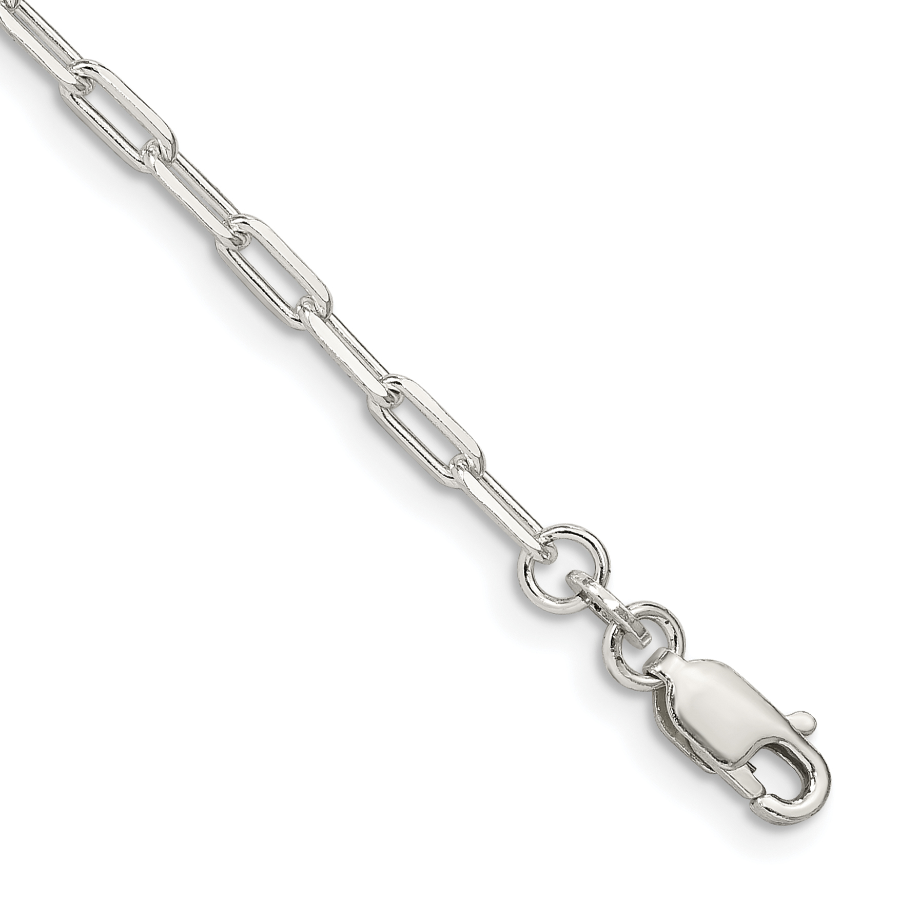 Sterling Silver 2.75mm Elongated Open Link Chain (QFC52-7)