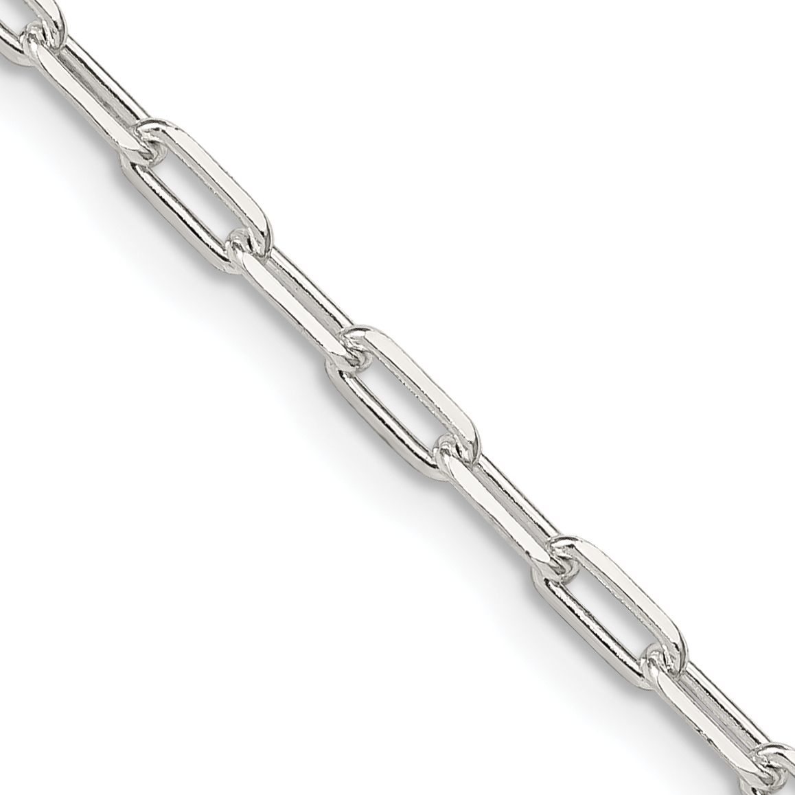 Sterling Silver 2.75mm Elongated Open Link Chain (QFC52-16)