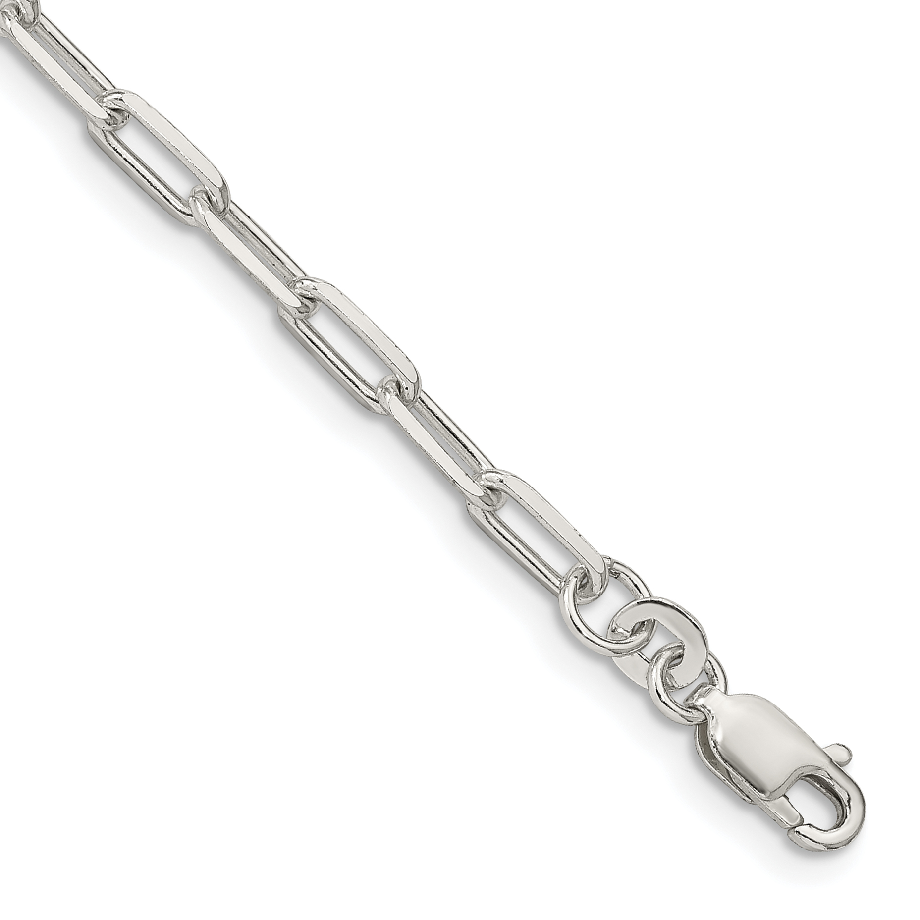Sterling Silver 3.25mm Elongated Open Link Chain (QFC53-7)