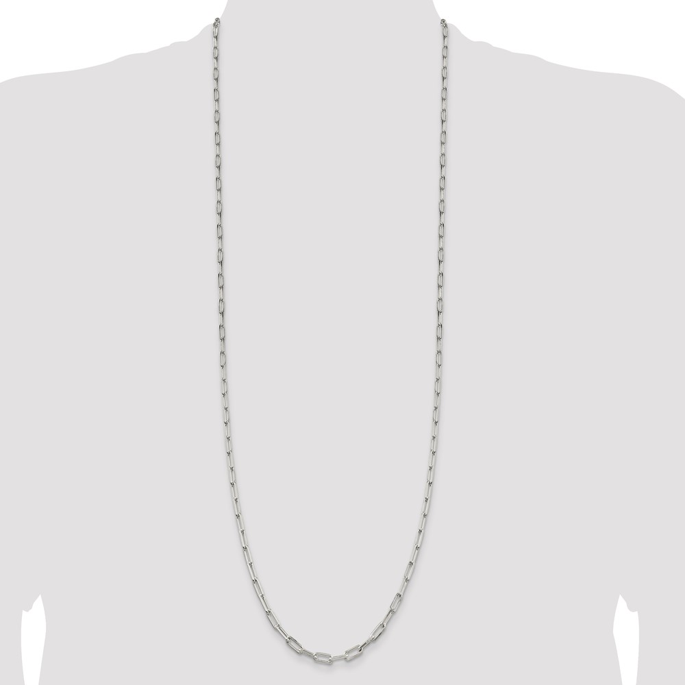 Sterling Silver 4.25mm Elongated Open Link Chain (QFC54-36)