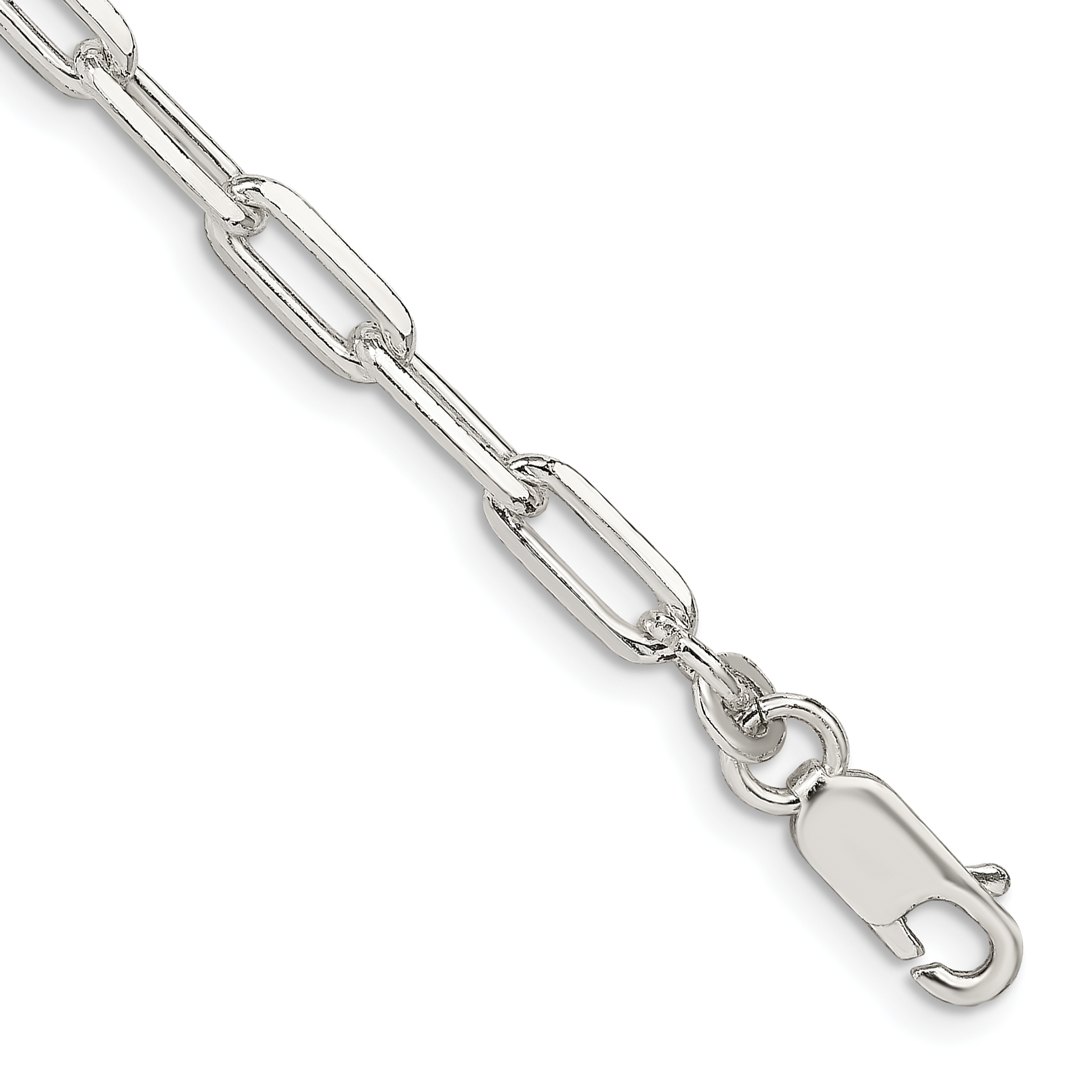 Sterling Silver 4.25mm Elongated Open Link Chain (QFC54-7)