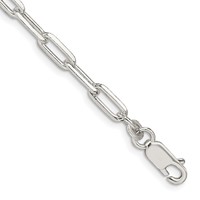 Sterling Silver 4.25mm Elongated Open Link Chain view 1