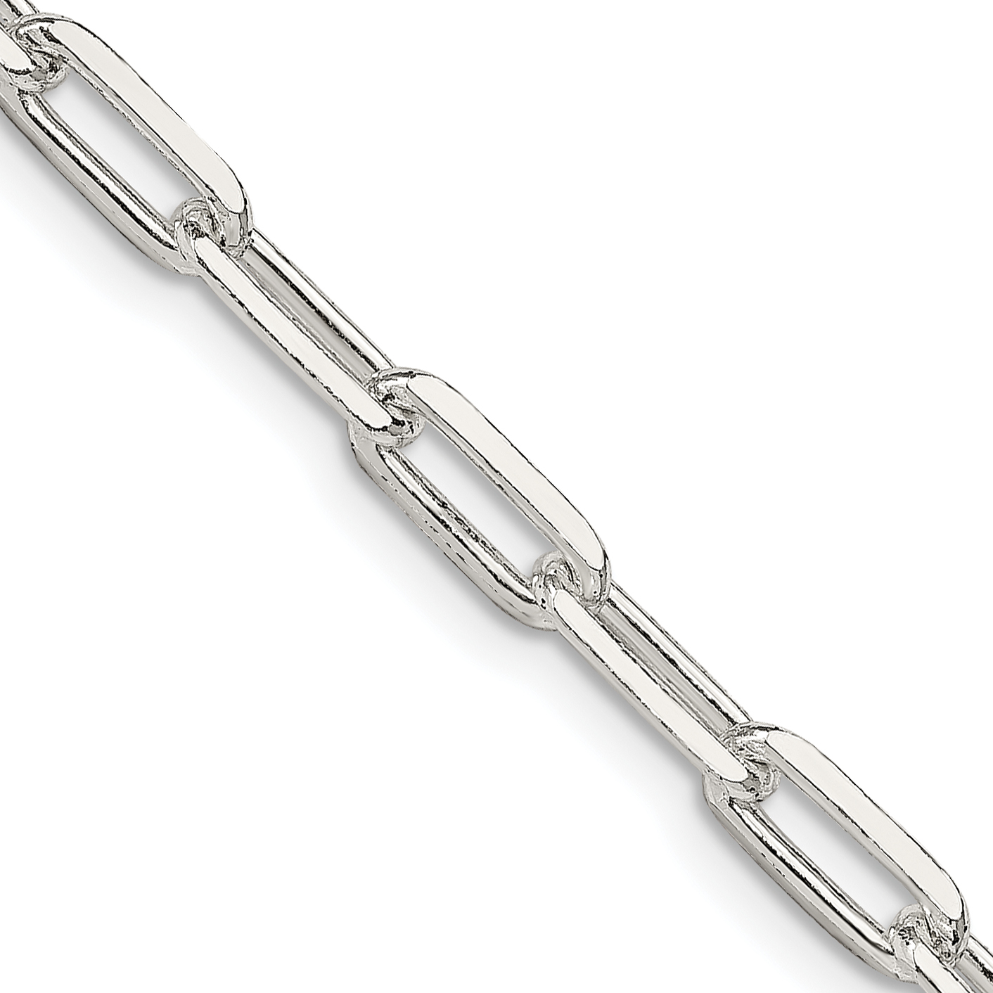 Sterling Silver 4.25mm Elongated Open Link Chain (QFC54-36)
