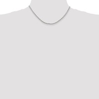 Sterling Silver 3mm Fancy Patterned Rolo Chain view 4