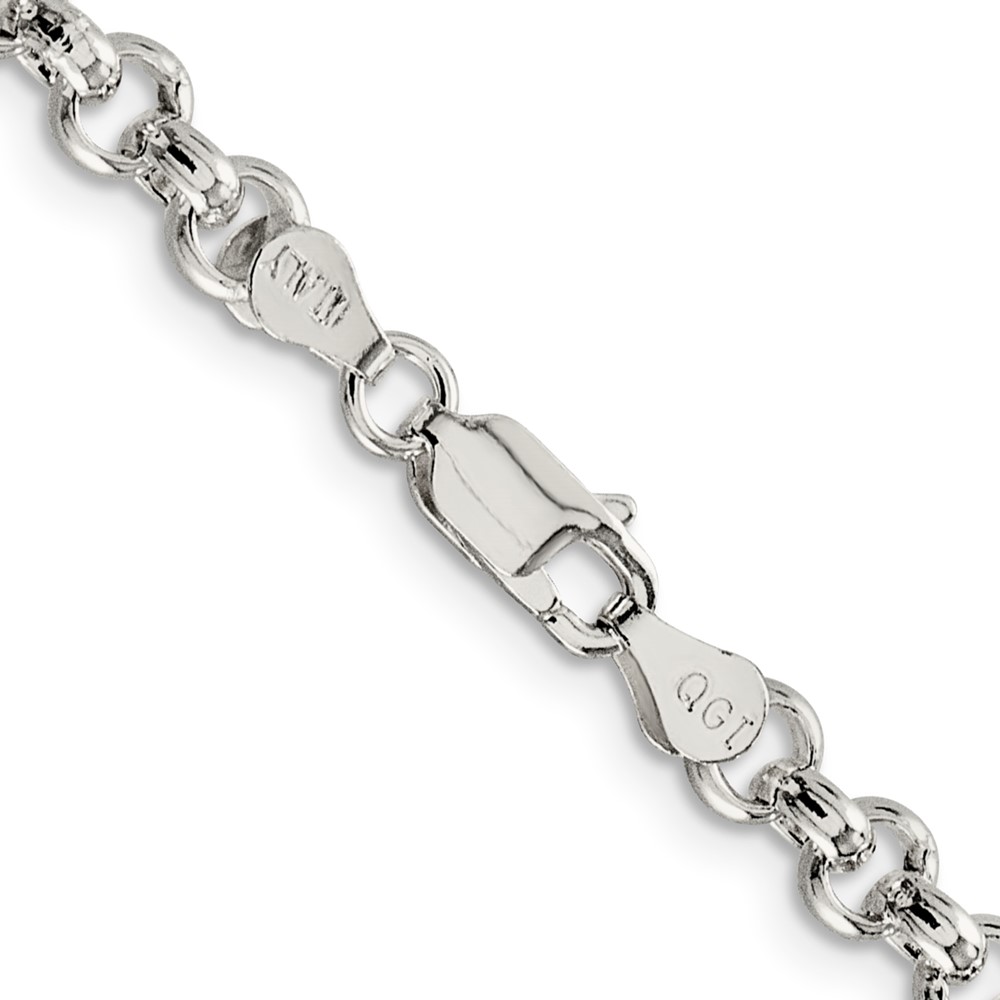 Sterling Silver 5mm Rolo Chain (QFC6-30)