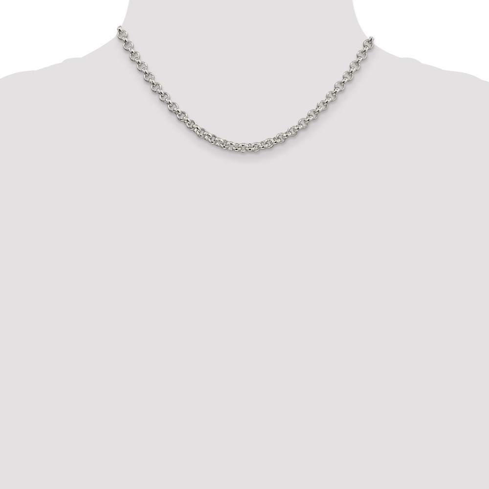 Sterling Silver 5mm Rolo Chain (QFC6-16)