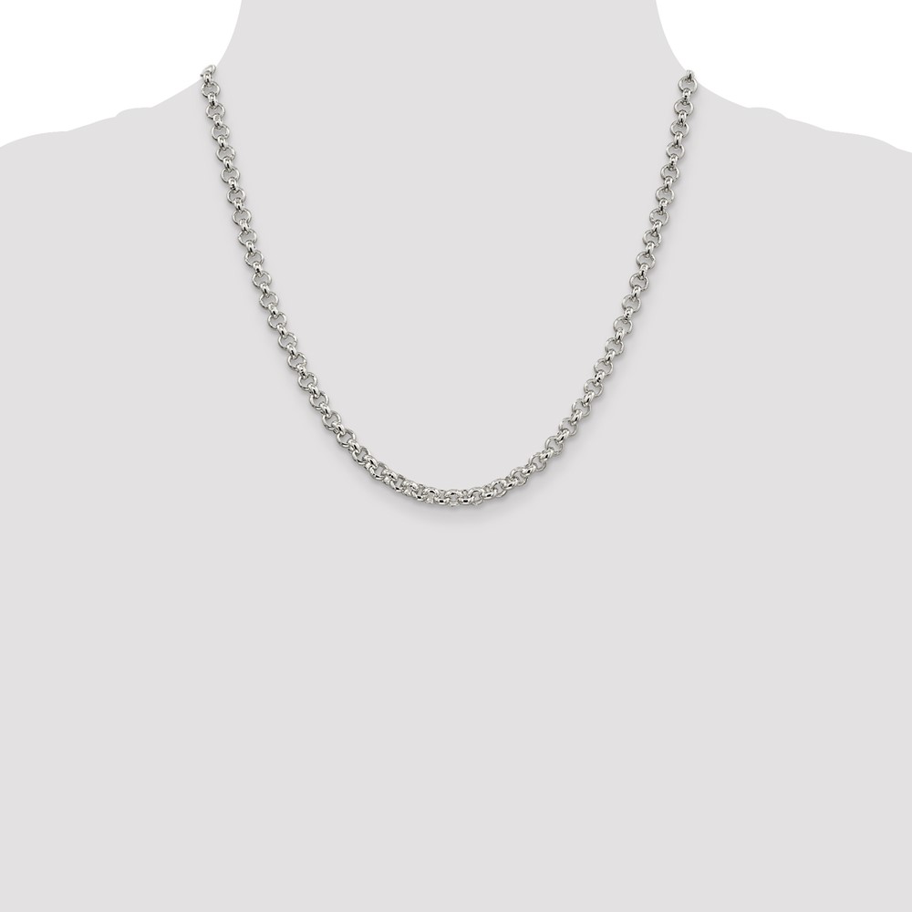 Sterling Silver 5mm Rolo Chain (QFC6-20)